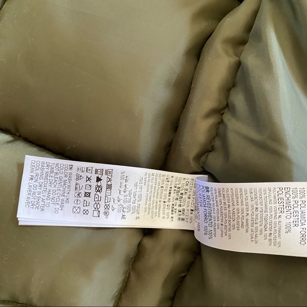 NEW DC Green Insulated Puffer Jacket Coat - Picture 5 of 9